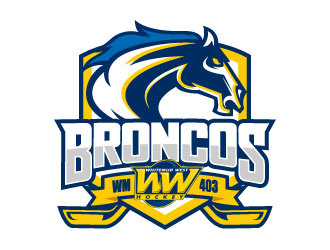 Whitemud West WM403 Broncos logo design by daywalker