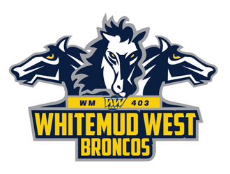 Whitemud West WM403 Broncos logo design by Roma