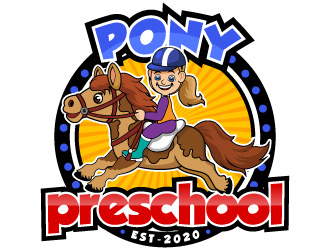Pony preschool logo design by Suvendu