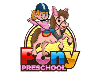 Pony preschool logo design by LucidSketch