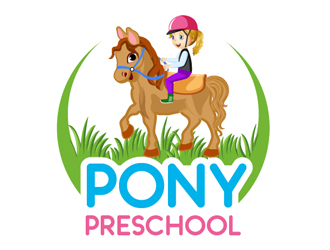 Pony preschool logo design by Roma