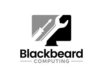 Blackbeard Computing logo design by lexipej