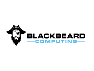 Blackbeard Computing logo design by bluespix