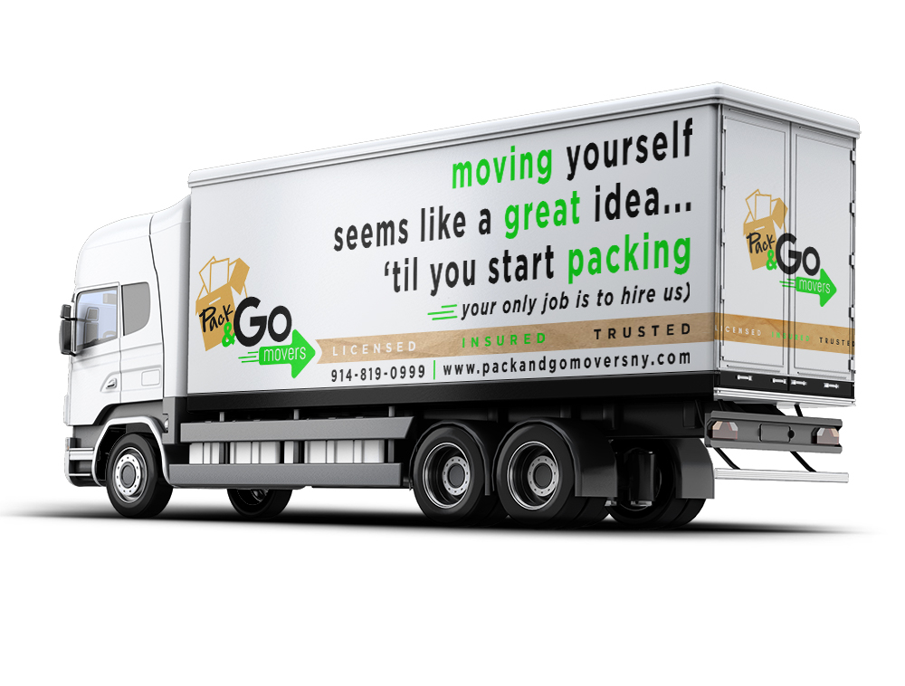 Pack & Go Movers  logo design by Niqnish