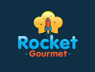 Rocket Gourmet logo design by Sandip