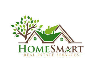 Home Smart Real Estate Services logo design by MarkindDesign
