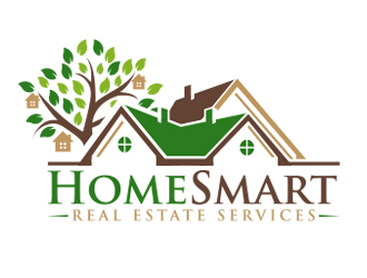 Home Smart Real Estate Services logo design by MarkindDesign