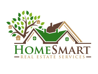 Home Smart Real Estate Services logo design by MarkindDesign