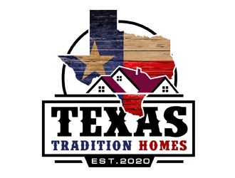 Texas Tradition Homes  logo design by DreamLogoDesign