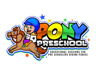 Pony preschool logo design by DreamLogoDesign