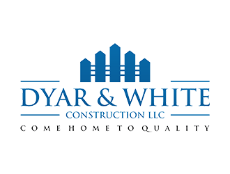 Dyar & White Construction  logo design by EkoBooM