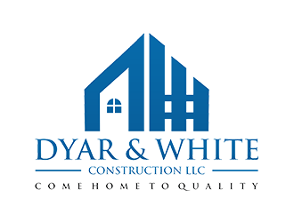 Dyar & White Construction  logo design by EkoBooM