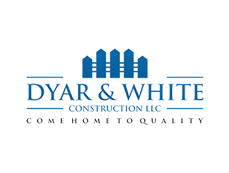 Dyar & White Construction  logo design by EkoBooM
