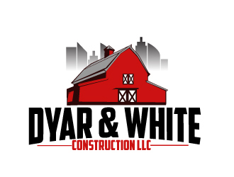 Dyar & White Construction  logo design by AamirKhan