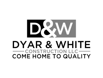 Dyar & White Construction  logo design by aflah