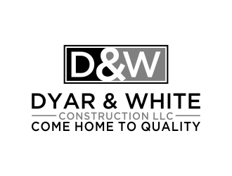 Dyar & White Construction  logo design by aflah