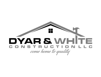 Dyar & White Construction  logo design by puthreeone