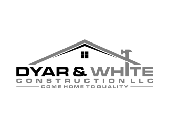 Dyar & White Construction  logo design by puthreeone