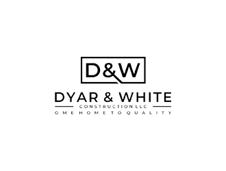 Dyar & White Construction  logo design by jancok