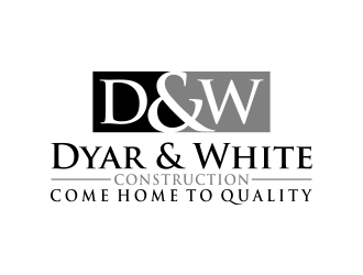 Dyar & White Construction  logo design by aflah
