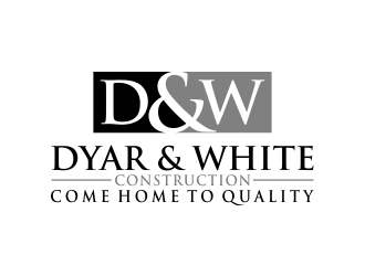Dyar & White Construction  logo design by aflah