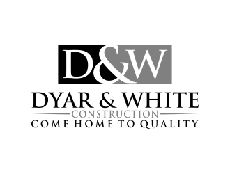 Dyar & White Construction  logo design by aflah