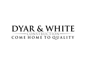 Dyar & White Construction  logo design by aflah