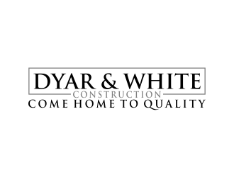 Dyar & White Construction  logo design by aflah
