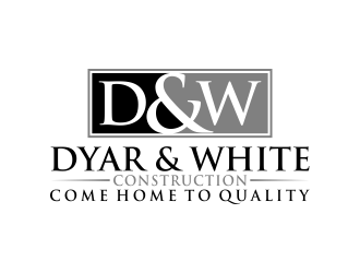 Dyar & White Construction  logo design by aflah