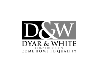 Dyar & White Construction  logo design by aflah