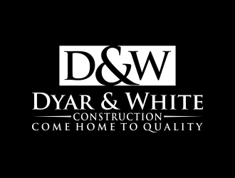Dyar & White Construction  logo design by aflah