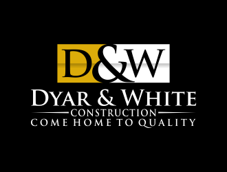 Dyar & White Construction  logo design by aflah