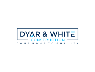 Dyar & White Construction  logo design by GassPoll