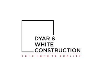 Dyar & White Construction  logo design by GassPoll