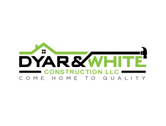 Dyar & White Construction  logo design by Sandip