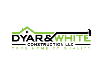 Dyar & White Construction  logo design by Sandip