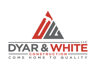 Dyar & White Construction  logo design by Sandip