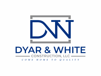Dyar & White Construction  logo design by mutafailan