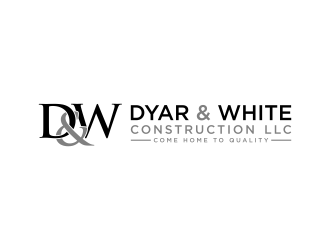 Dyar & White Construction  logo design by deddy