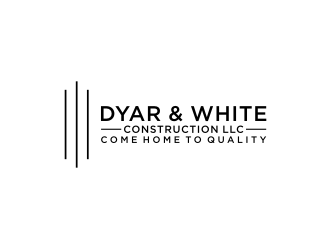 Dyar & White Construction  logo design by johana