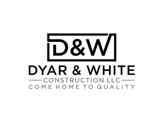 Dyar & White Construction  logo design by johana