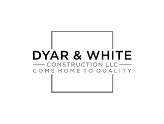 Dyar & White Construction  logo design by johana