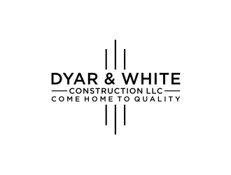 Dyar & White Construction  logo design by johana