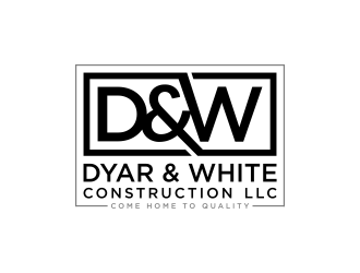 Dyar & White Construction  logo design by deddy