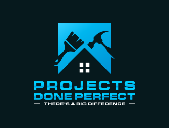 Projects Done Perfect logo design by funsdesigns