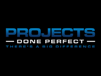 Projects Done Perfect logo design by p0peye