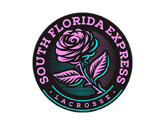 South Florida Express Lacrosse Logo Design