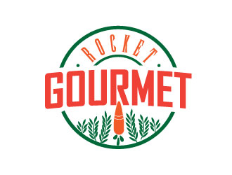 Rocket Gourmet logo design by Vincent Leoncito