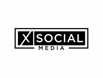 X Social Media logo design by menanagan