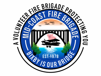 Mid-Coast Fire Brigade  logo design by hidro